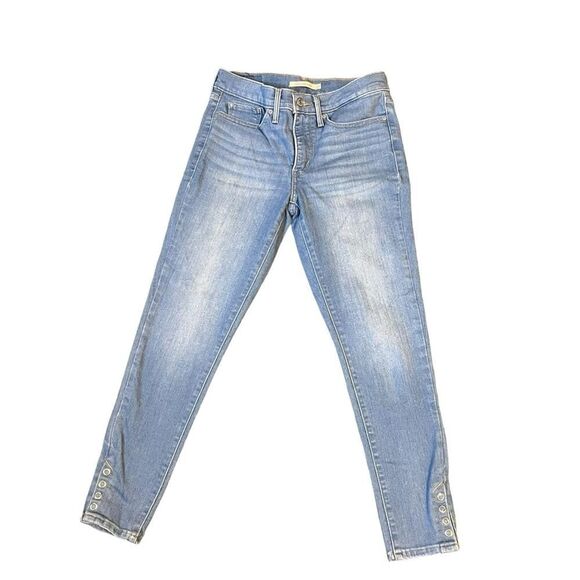 311 Shaping Skinny Ankle Snap Women's Jeans Light Blue - Picture 2 of 8